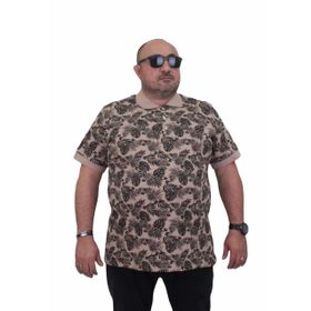 Moc Grande 24455 Hawai Bej Erkek T-shirt