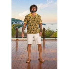 Moc Grande 24455 Hawai Sarı Erkek T-shirt