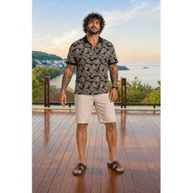 Moc Grande 24455 Hawai Siyah Erkek T-shirt