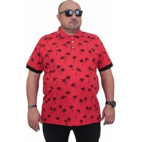 Moc Grande 24460 Palm Kırmızı Erkek T-shirt