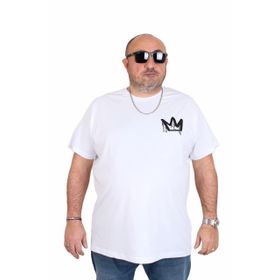 Moc Grande 25141 King Beyaz Sıfır Yaka Erkek T-shirt