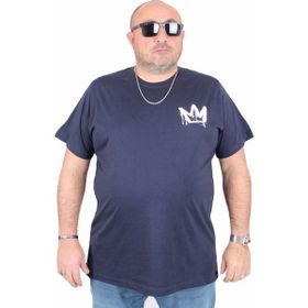 Moc Grande 25141 King Lacivert Sıfır Yaka Erkek T-shirt