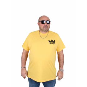 Moc Grande 25141 King Sarı Sıfır Yaka Erkek T-shirt