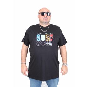 Moc Grande 25144 Surf Siyah Sıfır Yaka Erkek T-shirt