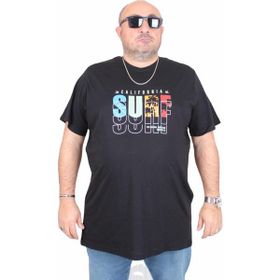Moc Grande 25144 Surf Siyah Sıfır Yaka Erkek T-shirt