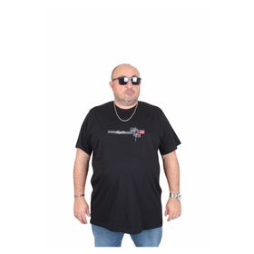 Moc Grande 25146 Un Beat En Siyah Sıfır Yaka Erkek T-shirt