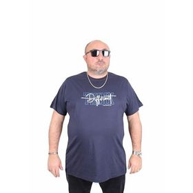 Moc Grande 25148 Different Lacivert Sıfır Yaka Erkek T-shirt
