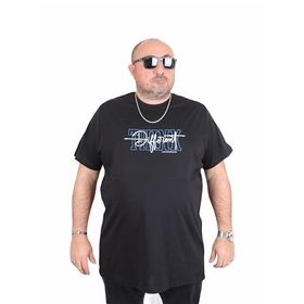 Moc Grande 25148 Different Siyah Sıfır Yaka Erkek T-shirt