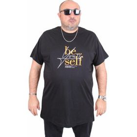 Moc Grande 25149 Be Self Siyah Sıfır Yaka Erkek T-shirt