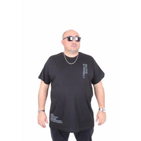 Moc Grande 25157 Believe Siyah Sıfır Yaka Erkek T-shirt