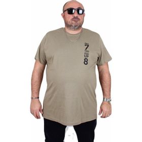 Moc Grande 25158 Stand Up Haki Sıfır Yaka Erkek T-shirt