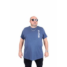 Moc Grande 25158 Stand Up İndigo Sıfır Yaka Erkek T-shirt
