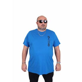 Moc Grande 25158 Stand Up Saks Sıfır Yaka Erkek T-shirt