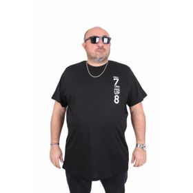 Moc Grande 25158 Stand Up Siyah Sıfır Yaka Erkek T-shirt