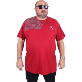 Moc Grande 25160 Want Bordo Sıfır Yaka Erkek T-shirt