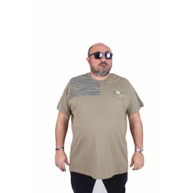Moc Grande 25160 Want Haki Sıfır Yaka Erkek T-shirt