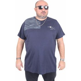 Moc Grande 25160 Want Lacivert Sıfır Yaka Erkek T-shirt