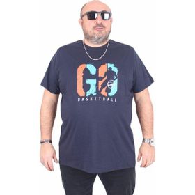 Moc Grande 25161 Lets Go Lacivert Sıfır Yaka Erkek T-shirt