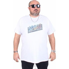Moc Grande 25162 Sport Beyaz Sıfır Yaka Erkek T-shirt