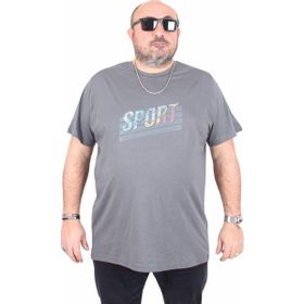 Moc Grande 25162 Sport Füme Sıfır Yaka Erkek T-shirt
