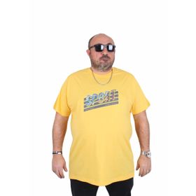 Moc Grande 25162 Sport Sarı Sıfır Yaka Erkek T-shirt