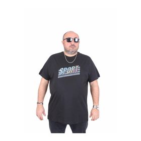 Moc Grande 25162 Sport Siyah Sıfır Yaka Erkek T-shirt