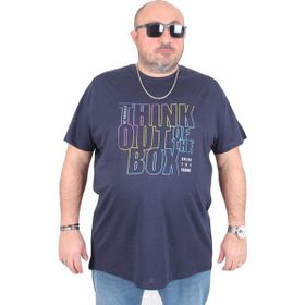 Moc Grande 25163 Out Box Lacivert Sıfır Yaka Erkek T-shirt