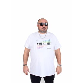 Moc Grande 25164 Awesome Beyaz Erkek T-shirt