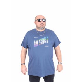 Moc Grande 25164 Awesome İndigo Erkek T-shirt