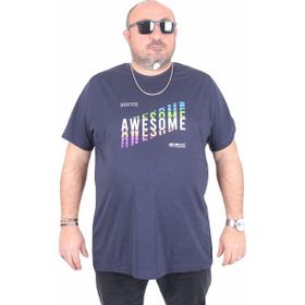 Moc Grande 25164 Awesome Lacivert Erkek T-shirt