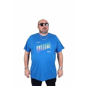 Moc Grande 25164 Awesome Saks Erkek T-shirt