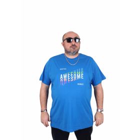 Moc Grande 25164 Awesome Saks Erkek T-shirt