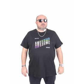 Moc Grande 25164 Awesome Siyah Erkek T-shirt