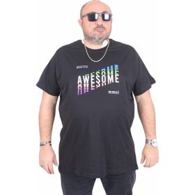 Moc Grande 25164 Awesome Siyah Erkek T-shirt