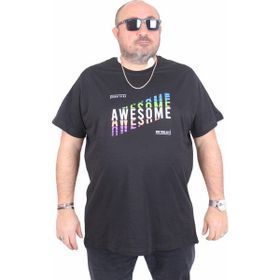 Moc Grande 25164 Awesome Siyah Erkek T-shirt