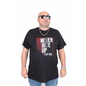 Moc Grande 25165 Never Siyah Sıfır Yaka Erkek T-shirt