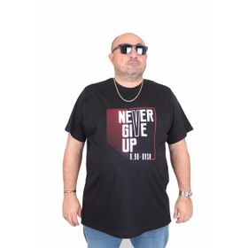 Moc Grande 25165 Never Siyah Sıfır Yaka Erkek T-shirt