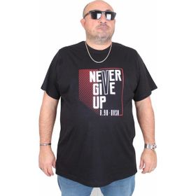 Moc Grande 25165 Never Siyah Sıfır Yaka Erkek T-shirt