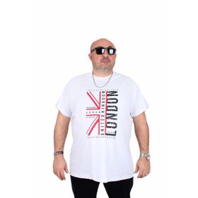Moc Grande 25166 London Beyaz Sıfır Yaka Erkek T-shirt