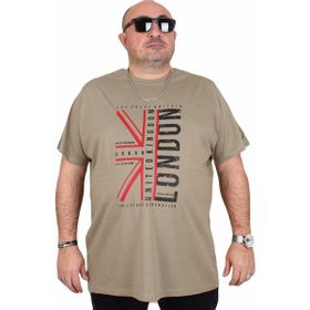 Moc Grande 25166 London Haki Sıfır Yaka Erkek T-shirt