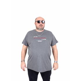 Moc Grande 25167 Strong Antrasit Melanj Sıfır Yaka Erkek T-shirt