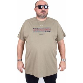 Moc Grande 25167 Strong Haki Sıfır Yaka Erkek T-shirt