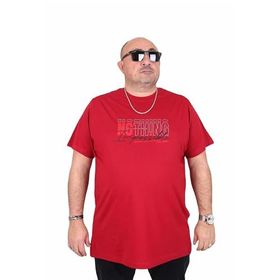 Moc Grande 25169 Impossible Bordo Sıfır Yaka Erkek T-shirt