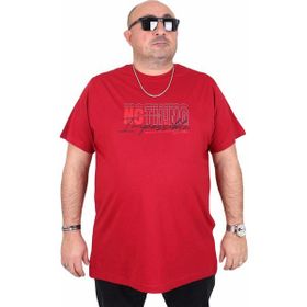 Moc Grande 25169 Impossible Bordo Sıfır Yaka Erkek T-shirt