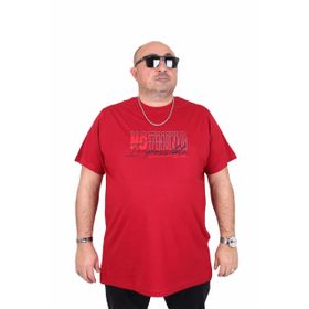 Moc Grande 25169 Impossible Bordo Sıfır Yaka Erkek T-shirt