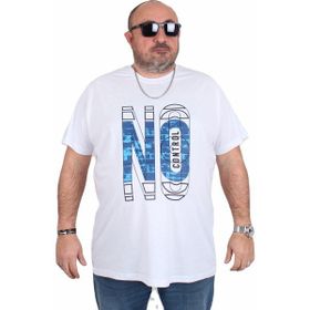 Moc Grande 25172 No Control Beyaz Sıfır Yaka Erkek T-shirt