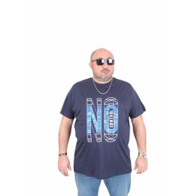 Moc Grande 25172 No Control Lacivert Sıfır Yaka Erkek T-shirt