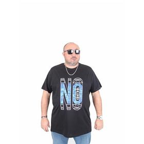 Moc Grande 25172 No Control Siyah Sıfır Yaka Erkek T-shirt
