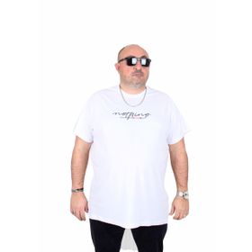 Moc Grande 25173 Nothing Beyaz Sıfır Yaka Erkek T-shirt