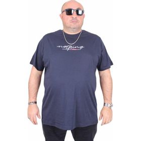 Moc Grande 25173 Nothing Lacivert Sıfır Yaka Erkek T-shirt